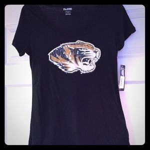 NWT Univ of MO Tigers Bling T-Shirt