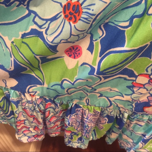 Strapless Lilly Pulitzer Ruffle Dress - Picture 4 of 4