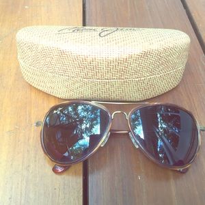 Maui Jim Honomanu Sunglasses (Antique Gold)