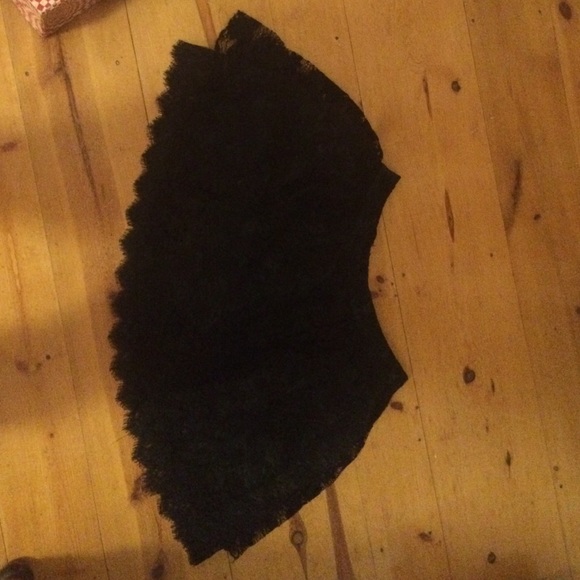 Black lace skirt