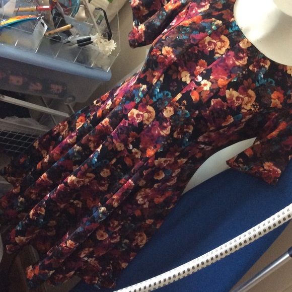 Scuba floral print dress