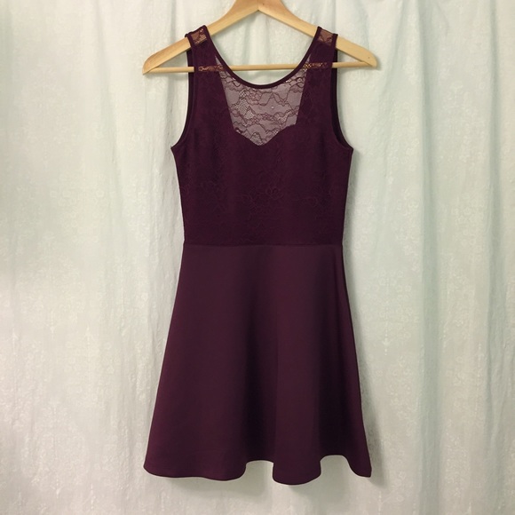 Lace Dress with Deep V Back