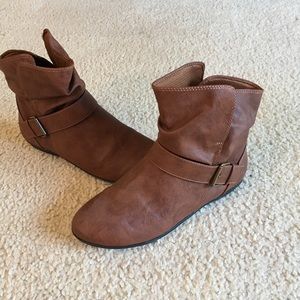 Brown ankle boots