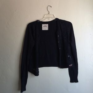 ‼️FINAL SALE‼️ Navy Blue Lace Cardigan