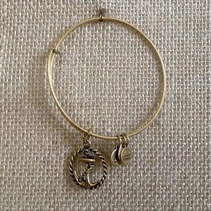 Alex & Ani Nautical Anchor Charm Bangle