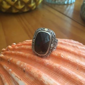 Black onyx statement ring