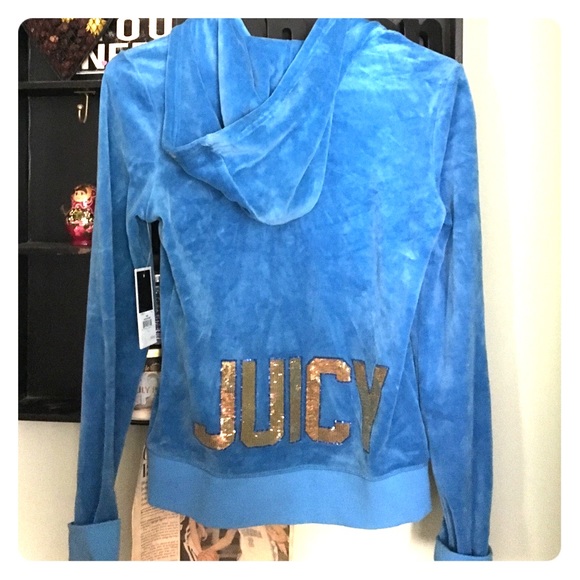 Juicy couture light blue sweatshirt