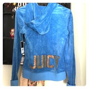 Juicy couture light blue sweatshirt