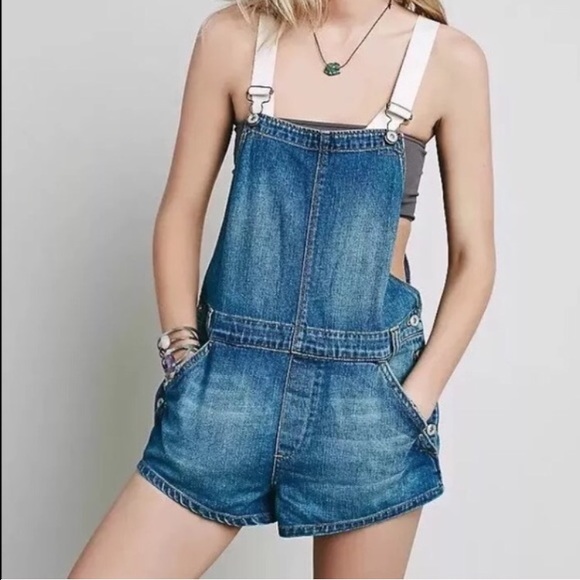 Brand New Free People Shorts Overalls