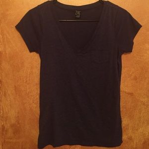 Blue purple v neck