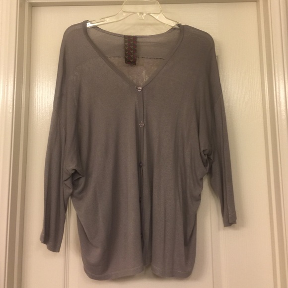 Grey over piece with lace back