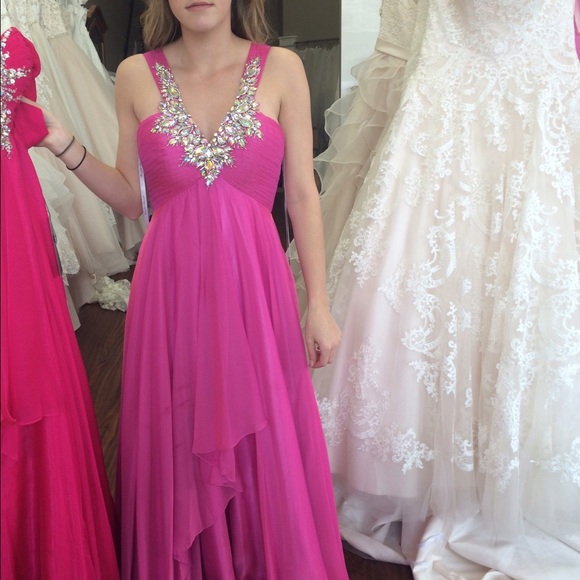 Magenta Prom Dress from Encore Bridal Shop - Picture 2 of 2