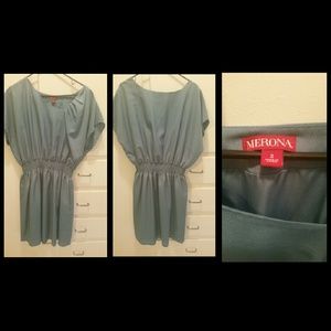 Mint green asymmetrical neck 2X