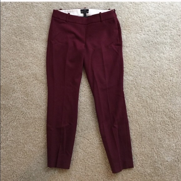 J. Crew Maroon Minnie Pants
