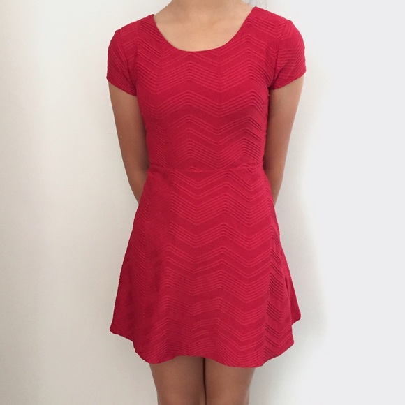 Kid's Red Skater Dress