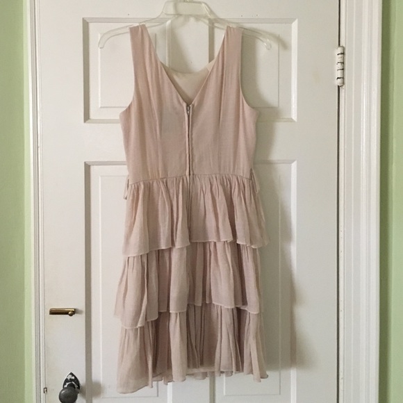 Nude pink ruffle dress - Picture 2 of 2