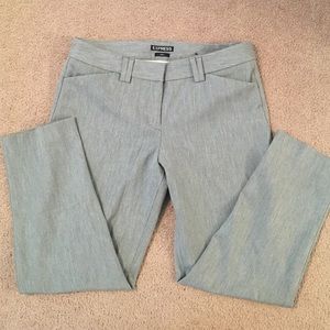 Grey ankle length dress pants