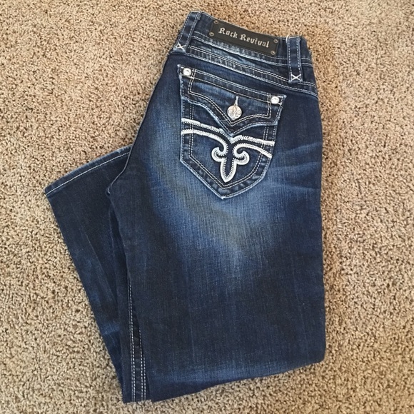 Rock Revival Gwen Easy Capris Size 27