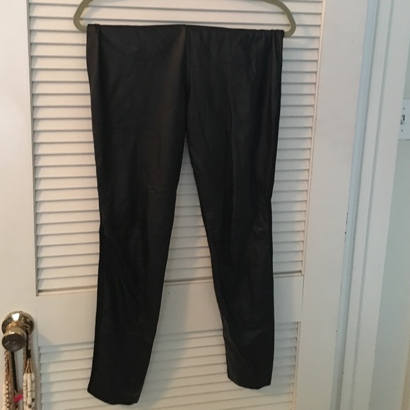 Zara Faux Leather Legging Style Pants Sz M