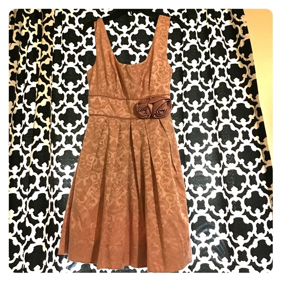 Vintage filigree print cocktail dress