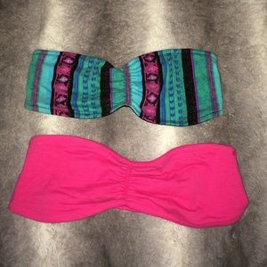 Bright colored bralettes