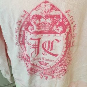 Juiced Couture Pink Terrycloth Hoodie L