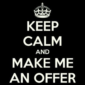 Accepting all reasonable offers.