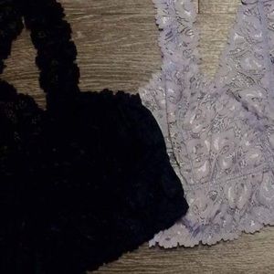 This listing is for the black And grey bralet.