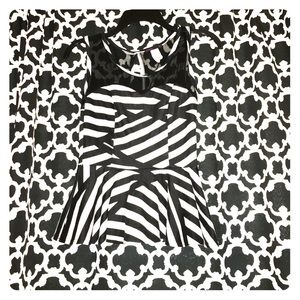 Printed Zoo Peplum Top Printed Zoo Peplum Top