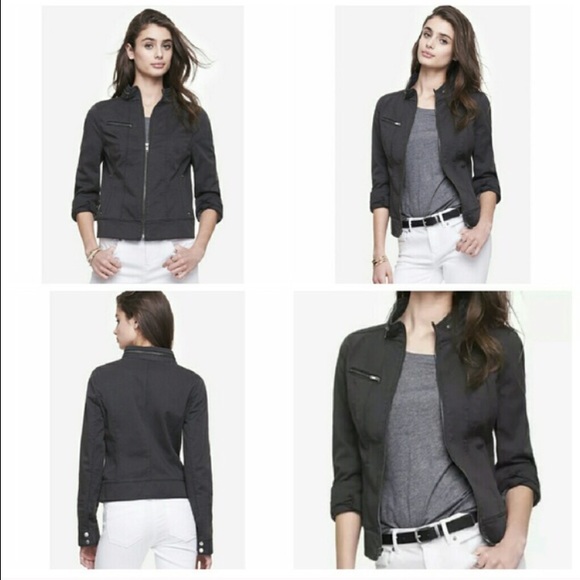 Express charcoal gray moto jacket - Picture 1 of 3