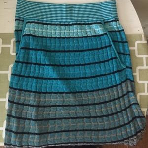 LOFT Turquoise skirt size small