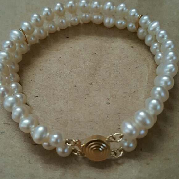 Michael C Fina  Jewelry - LOWEST-PRICE FIRM Double Strand Pearl Bracelet 14k