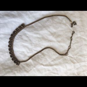 Jcrew bronze glass necklace
