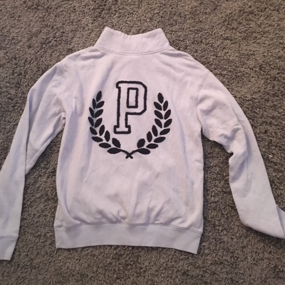 XS PINK by Victoria Secret's  3/4 zipup sweatshirt