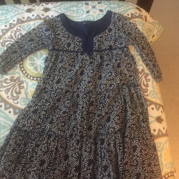 Gap Kids Girls XL (12) Floral Long-Sleeved Dress
