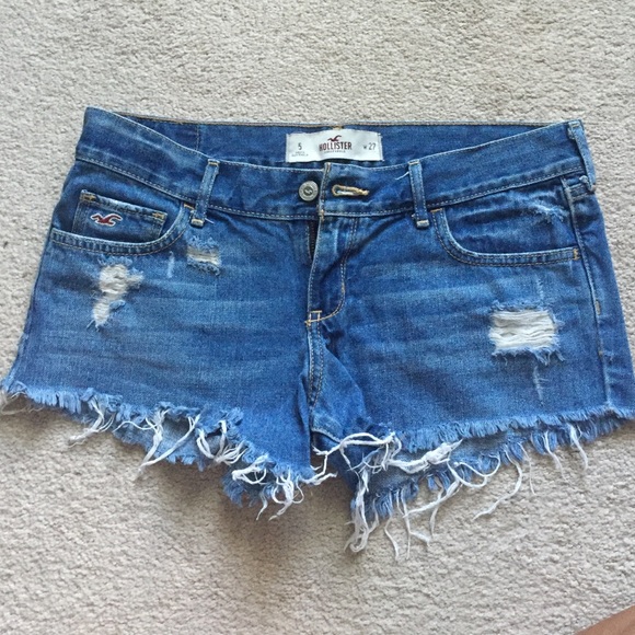 Hollister cut off denim shorts