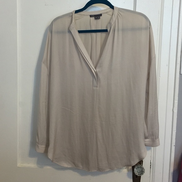 Vince Silk Oversized Blouse