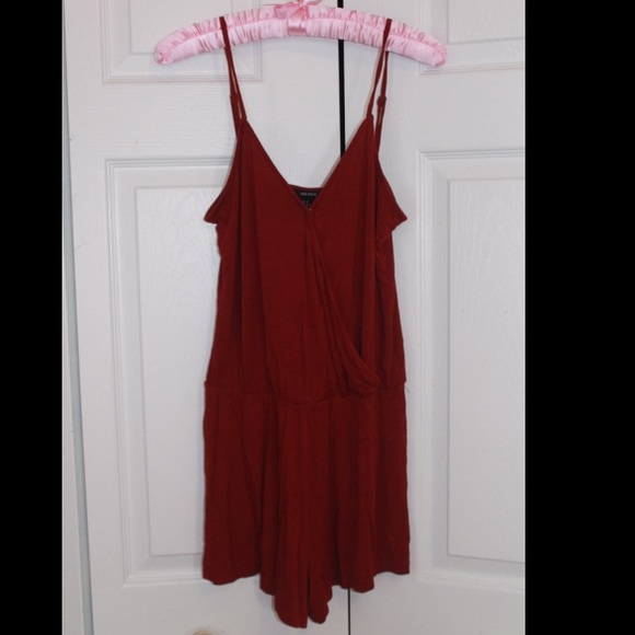 Maroon/red romper