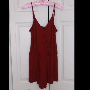 Maroon/red romper