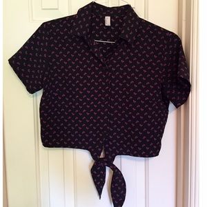 American Apparel cropped shirt
