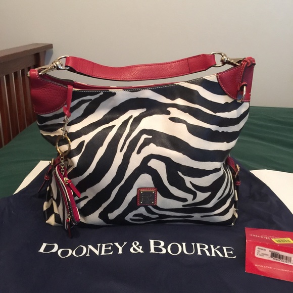 Dooney & Bourke Zebra Hobo Bag - Picture 1 of 5