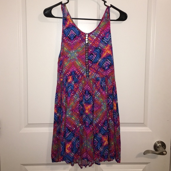 Multicolored swing dress