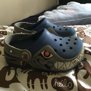 Light up shark CROCS