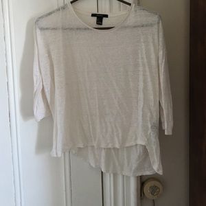 White Quarter Length T-shirt!