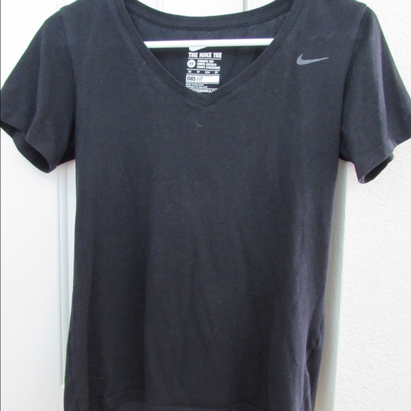 black nike xs womens dri fit tshirt