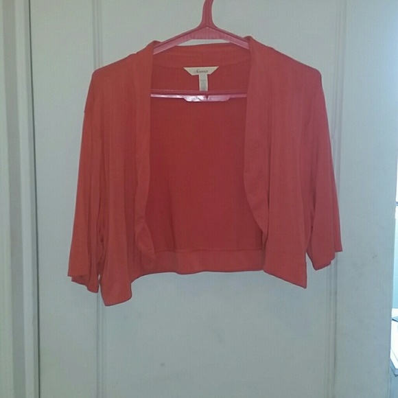 Soma Coral French Sleeve Shrug