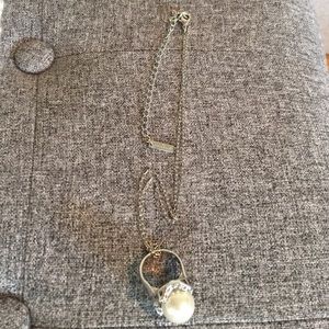 Jewelmint faux pearl ring necklace.