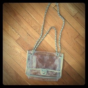 Clear flap chain bag Clear flap chain bag