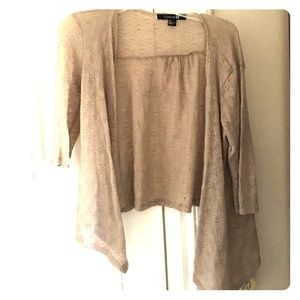 Quarter length tan cardigan!