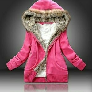 Thickened Winter Zipper Hoody Coat Outerwear